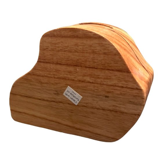 Otter Intarsia Wood Puzzle Box Trinket Handcrafted - Picture 4 of 6